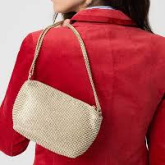 J. Crew Champagne Mini-Rhinestone Handbag/NWT - Picture 2 of 11